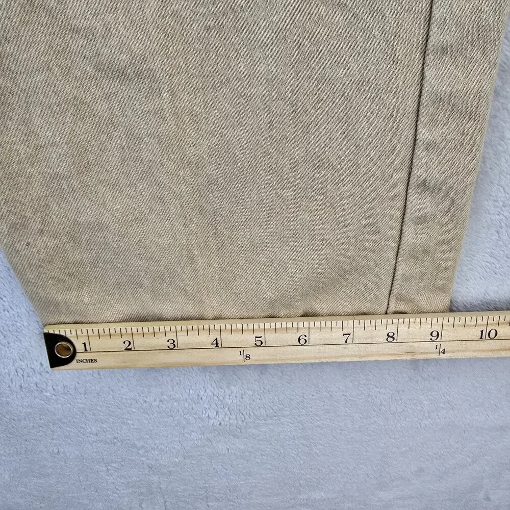 Vintage Orange Tab Levis 517 Jeans Mens 36x30 Bootcut Beige USA Cowboy 80s 1982